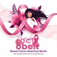 Bianco Breast Cancer Awareness Instagram Post Template