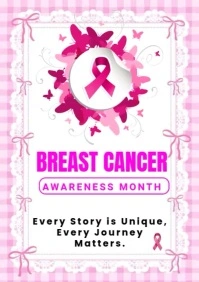 breast cancer awareness month A4 template