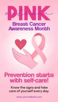Breast Cancer Awareness Month Instagram Story template