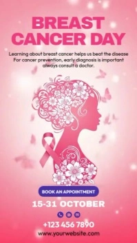 Breast Cancer Awareness Month Instagram Story template