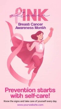 Breast Cancer Awareness Month Instagram Story template