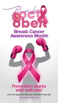Breast Cancer Awareness Month Instagram Story template