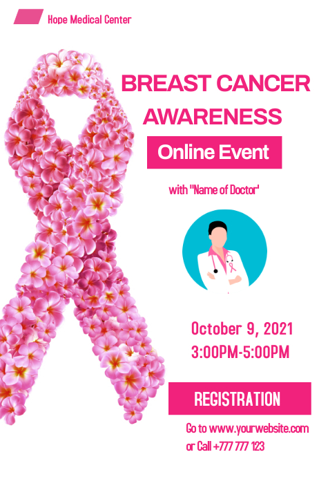 Copy of Breast Cancer Awareness Month Event Poster | PosterMyWall
