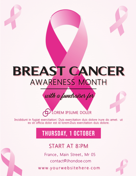 Breast Cancer Awareness Month Flyer Template PosterMyWall
