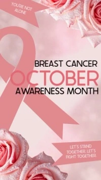 Breast Cancer Awareness month story design template