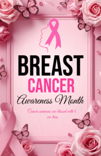 Breast cancer Awareness Month Template 2025 Tabloid