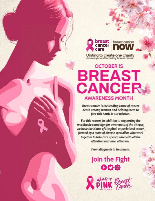 Free Breast Cancer Awareness Pamphlets Printable prntbl Free Breast Cancer Awareness Pamphlets Printable prntbl