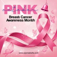 Breast Cancer Awareness Month Template Square (1:1)