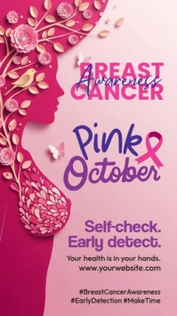 Breast Cancer Awareness Month Template Instagram Story