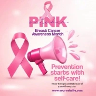Breast Cancer Awareness Month Template Instagram-opslag