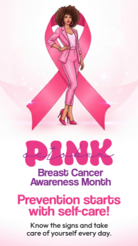 Breast Cancer Awareness Month Template Instagram Story