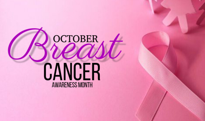 breast cancer awareness month template Cartellino