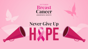 Pink Breast Cancer Awareness Цифровой дисплей Template