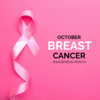 Rojo Breast Cancer Awareness Square Template