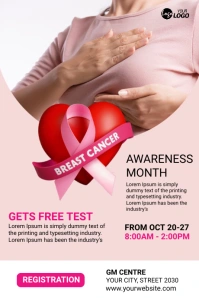 Breast Cancer Awareness Tumblr Graphic template