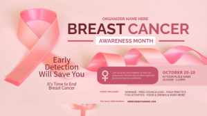 Rosa Breast Cancer Awareness Twitter Post Twitter-opslag Template