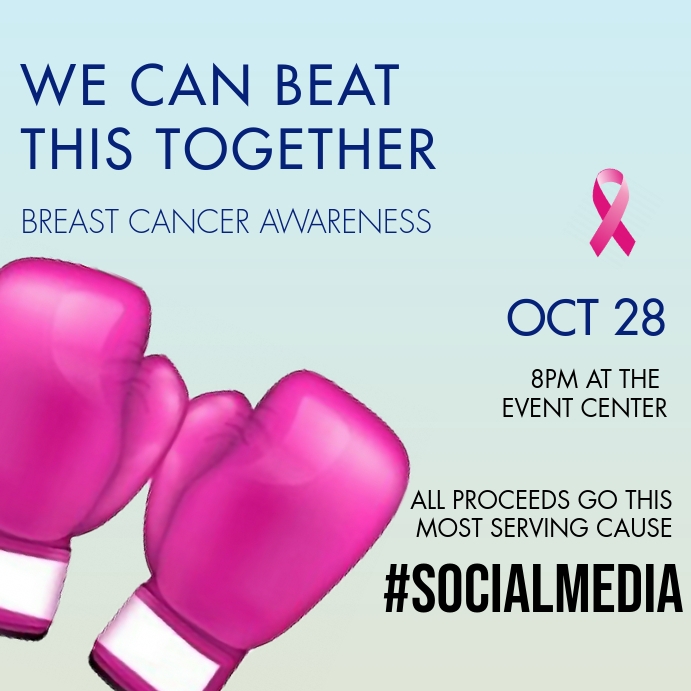 BREAST CANCER AWARNESS Template | PosterMyWall