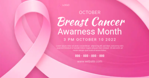BREAST CANCER AWARNESS Obraz udostępniany na Facebooku template