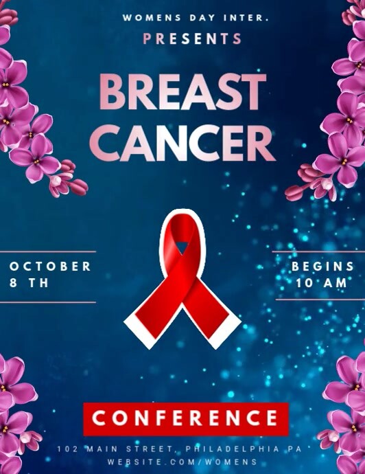Breast Cancer Conference Template | PosterMyWall