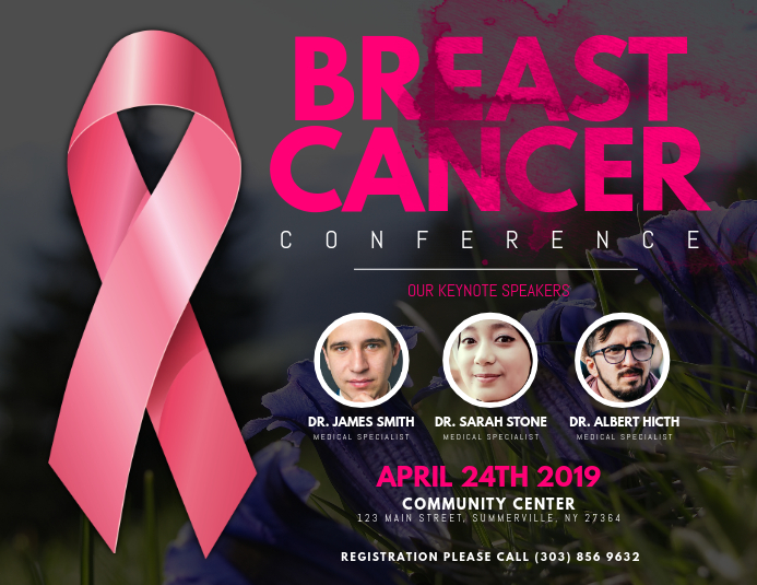Copy of Breast Cancer Conference Flyer | PosterMyWall