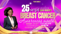 Roze Breast Cancer Awareness งานแสดงผลงานแบบดิจิทัล Template