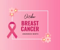 Breast Cancer Middelgrote rechthoek template