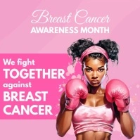 Breast Cancer Instagram-opslag template