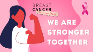 Red Breast Cancer Awareness Цифровой дисплей Template