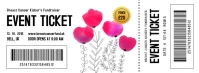 Breast Cancer Event Ticket Facebook Omslag Foto template