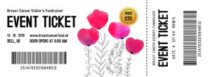 Breast Cancer Event Ticket Facebook-coverfoto template