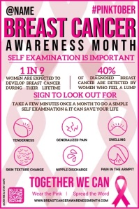 Breast Cancer Flyer Iphosta template