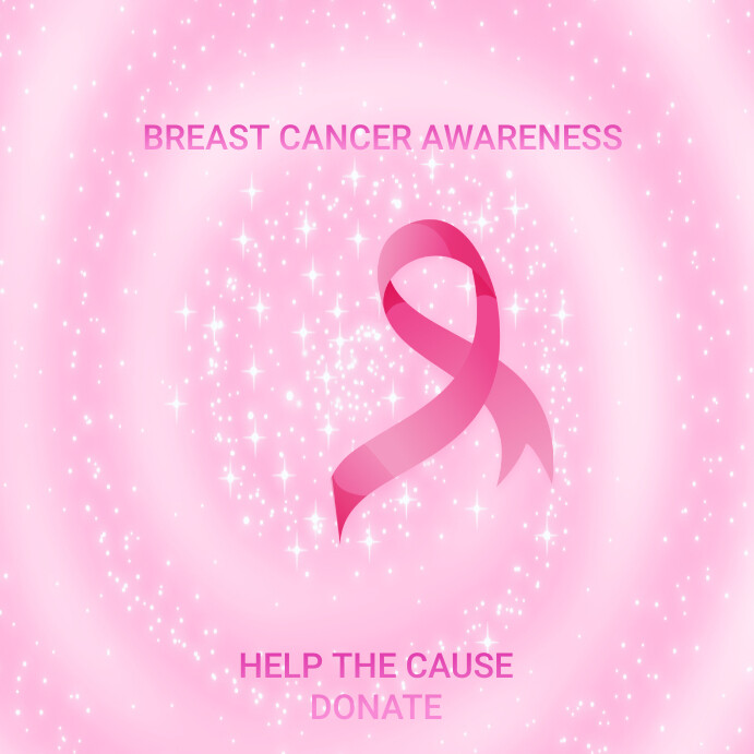 Cancer Raffle Logo Penggalangan Dana Kanker Payudara Templat | PosterMyWall