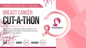 Bianco Breast Cancer Fundraiser Affichage numérique Template