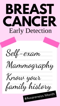 Breast Cancer Instagram Story template