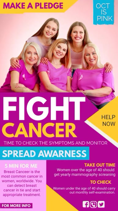 Copy of Breast cancer Instagram story | PosterMyWall