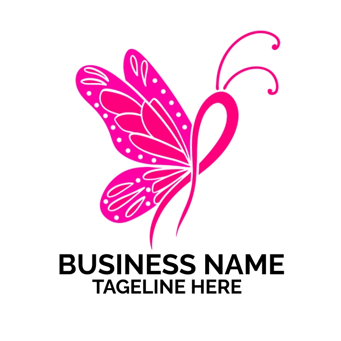 breast cancer logo Logótipo template