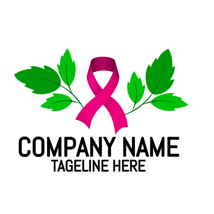 breast cancer logo Logótipo template