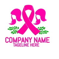breast cancer logo template