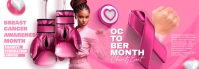 Breast cancer month banner template