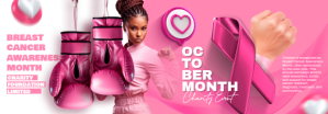 Breast cancer month banner Transparent na Tumblr template
