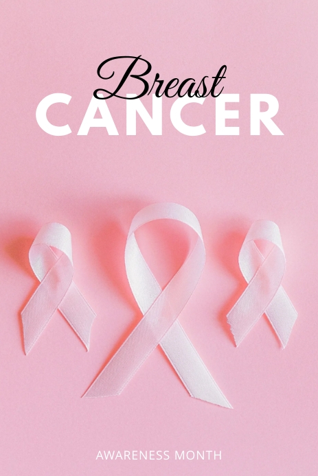 Cancer Pinterest Plantilla de De Pinterest Sobre el Cáncer de Mama | PosterMyWall