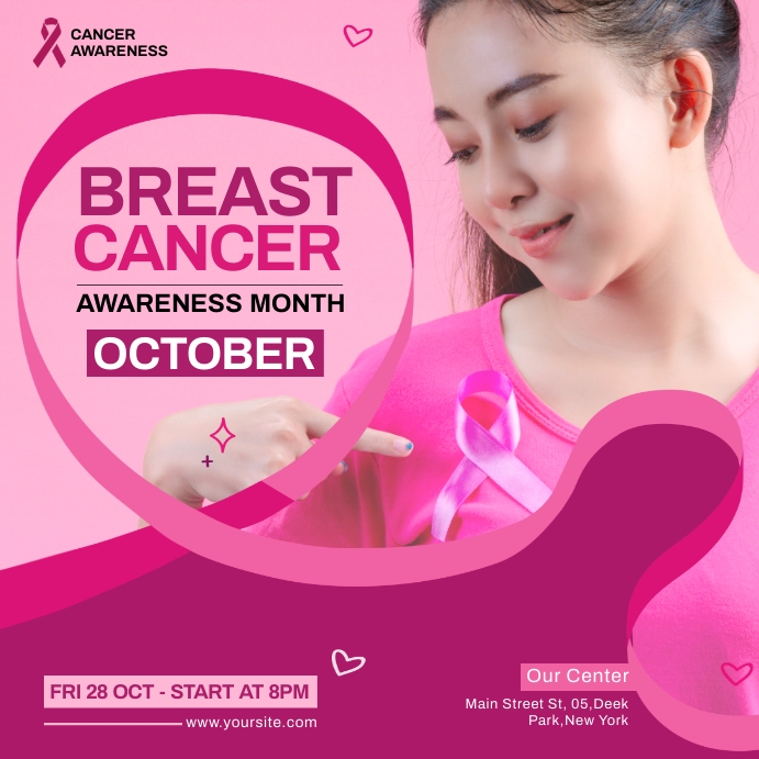 Breast Cancer Program flyer Template | PosterMyWall