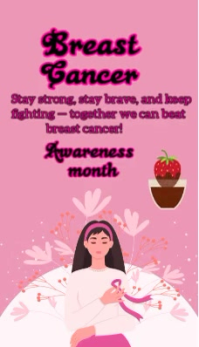 Breast cancer template 2025 Business Card