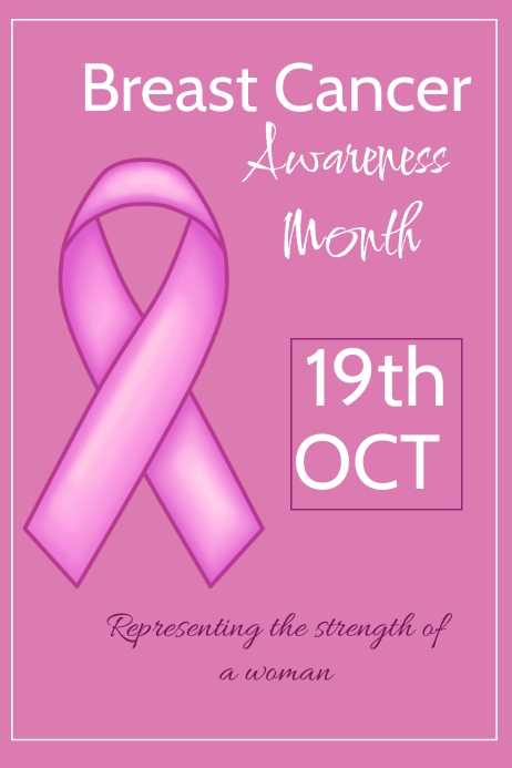 Copy of BREAST CANCER TEMPLATE | PosterMyWall