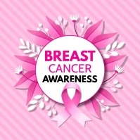 breast cancer video, pink ribbon day Instagram Post template