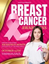 Breast Cancer Video ใบปลิว (US Letter) template