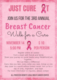 Breast Cancer flyer Template | PosterMyWall