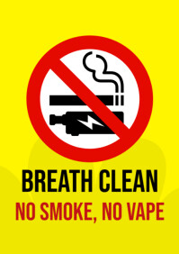 Breath clean A4 template