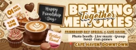 Brewing Memories: Friendship Day at Café Haven Фотография обложки профиля Facebook template