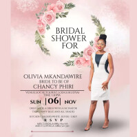 Brida Shower Flyer Instagram Post template